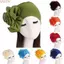 WEETW Side Flower Ramadan Hijab, Mũ Turban Nữ Một Kích Thước Màu Trơn, Hoa Lớn Co Giãn Thoải Mái Mũ Quấn Đầu Nữ Tóc