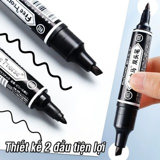 Bút Lông Dầu Dung Lượng Lớn, Mực Đậm, Không Xóa Được, Đánh Dấu Sản Phẩm, Viết Trên Nhựa Tốt