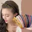 JULYHOT Thời Trang Nữ Màu Mờ Chống Trơn Trượt Tóc Mũ Đội Đầu Bé Gái Tóc Vòng Tóc Nữ Phụ Kiện Tóc Mũ Massivedeals