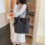 SQ11 Túi tote dung tích lớn giặt đa năng đơn giản giản dành cho nữ 2026 denim túi đeo vai mới phổ biến