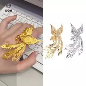 Nhẫn Phượng Hoàng Sang Trọng Dành Cho Nam Nữ Đính Hôn Nhẫn Cưới Trang Sức Nhẫn Phong Cách Trung Hoa Quà Tặng [Mina]