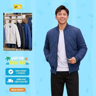 Áo khoác phao nam VIP dáng bomber YODY bo chun tay, chun gấu kín gió MCPJ25F018