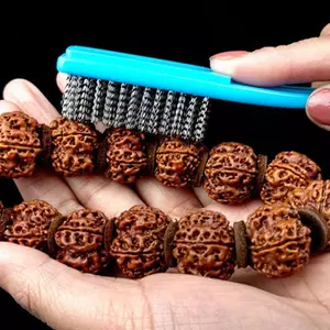 Bàn chải dây Ziyulinyuk / Bàn chải lông / Bàn chải lụa Nano W Tay cầm silicon để lau rỉ sét Slag Bụi bẩn chà sàn với làm sạch sâu VN