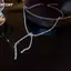 HFSHY Sang Trọng Sáng Bóng Zircon Vuông Choker Nelaces Cho Nữ Pha Lê Xương Đòn Dây Xích Nelace Tiệc Cưới Trang Sức Quà Tặng VN