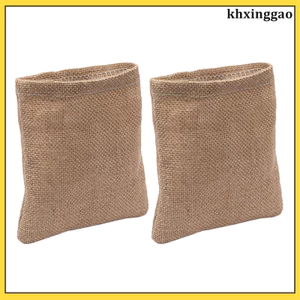2 Chiếc Cao Cấp Nhỏ Gunny Túi Vải Lanh Túi Bảo Quản Vải Lanh Đơn Giản khxinggao