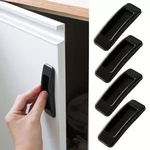 2 / 4 Cửa Sổ Tủ Ngăn Kéo Tay Cầm Cửa Tự Dính Tủ Quần Áo Tay Cầm Sắp Xếp Dán Mở Cửa Trượt Núm Thiết Bị Phụ Trợ