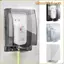Vỏ cắm điện MONOSTYLE, Vỏ bảo vệ công tắc tự dính trong suốt, Ổ cắm điện di động 86 loại Bảo vệ ổ cắm chống văng cho gia đình
