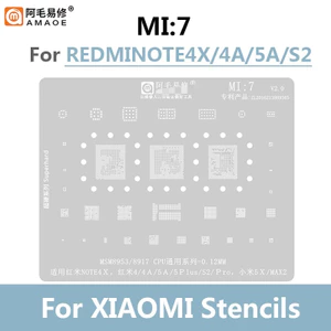 0.12mm Amaoe BGA Reballing Stencil MI: 7 cho Redmi 4 / 4a / 5a / 5p / s2 / pro / note4x Xiaomi 5x / max2 Msm8953 8917 Cpu Android Tools