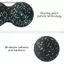 Quả bóng đậu phộng Epp Bóng Massage Fascia Bóng thư giãn cơ bắp Grip Yoga Fitness Ball FSI