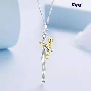 CQCJ Mẹ Con Ôm Vòng Cổ, Dây Xích Xương Đòn Có Thể Điều Chỉnh Ôm Mặt Dây Chuyền, Thời Trang Hàng Ngày Lãng Mạn Sang Trọng Biểu Tượng Tình Yêu Vòng Cổ Quà Tặng Ngày Của Cha