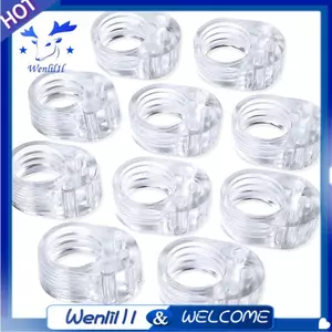 10 Chiếc Tay Nắm Cửa Đệm Trong Suốt Tay Cầm Cửa PVC Cản Tường Bảo Vệ Cho Gia Đình Nhà Bếp Phòng Ngủ Cửa