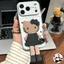 Ốp Điện Thoại Mèo Kitty Thanh Lịch Có Chân Đế Cho Realme Narzo N65 N63 N61 N55 N53 Note 80 70 70T 60 60X 50 Q5 Q5i Q3 Q3i Q2 5G 4G Vỏ Mềm Hoạt Hình Dễ Thương Vỏ Giá Đỡ
