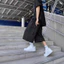 Over-the-Knee Quần Giữa Nam 2025 Béo mm Mùa Hè Cao Cấp Dây Rút Thể Thao Rời Kích Thước Lớn Crop Quần YKVX