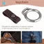 Hợp Kim Titan Móc Khóa Xe Móc Khóa Mặt Dây Da Bò Dây Mặt Dây Chuyền Dụng Cụ Nam Quà Tặng Quà Tặng