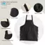 12 Gói Tạp Dề Yếm - Tạp Dề Đen Unisex Số Lượng Lớn Với 2 Túi Sang Trọng Máy Có Thể Giặt Cho Nhà Bếp Thủ Công Vẽ BBQ