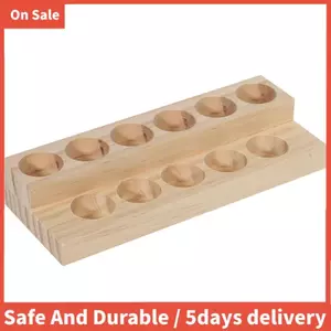 11 Lỗ Gỗ Tinh Dầu Khay Handmade Gỗ Tự Nhiên Giá Trưng Bày Trạm Trình Diễn Cho Chai 5-15Ml
