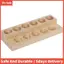 11 Lỗ Gỗ Tinh Dầu Khay Handmade Gỗ Tự Nhiên Giá Trưng Bày Trạm Trình Diễn Cho Chai 5-15Ml