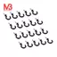 50 Chiếc 1.1 inch Cốc Cốc Móc Đeo Vai Kim Loại -in Nhựa Phủ Treo Màu Đen