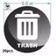 20 đề Can thùng rác có Logo đặc biệt toàn thời trang 5 Inch cho trong nhà và ngoài trời
