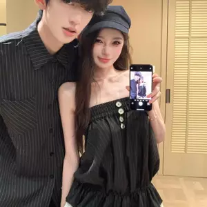 Mùa hè 2026 Niche Sọc Khâu Ống quây Áo Vest Slim-fit Ôm Hơn Nhìn Lông Tơ Hem Pure Desire Hot Girl Không Tay Áo Ngắn Nữ