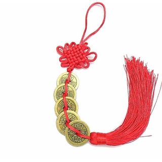 Dây đồng xu Ngũ Đế Lục Đế Bát Bạch Cửu Kỳ tài lộc phong thuỷ