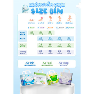 Combo 2 Bịch Tã/Bỉm Dán ELPRAIRIE Air Thin Size M 30 Miếng Cho Bé 6-11kg, Thấm Hút Vượt Trội, Mềm Thoáng Nhẹ Tênh