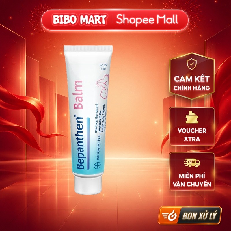 [KOL] Kem bôi chống hăm tã Bepanthen Balm Bayer dưỡng ẩm, giảm kích ứng (30g) - BM001