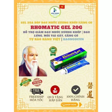 [HỎA TỐC] Gel Xoa Bóp Rhomatic Hadiphar 20g - 50g - Hỗ Trợ Giảm Đau Cơ, Đau Nhức Xương Khớp Hiệu Quả (100% Chính Hãng)