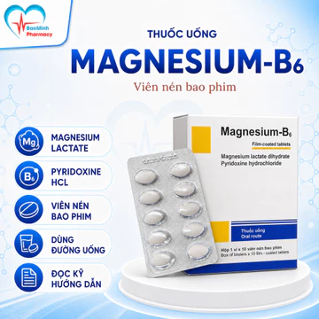 [CHÍNH HÃNG] Magie B6 Boston Viên Uống Bổ Sung Magie B6 (10 vỉ x 10v)