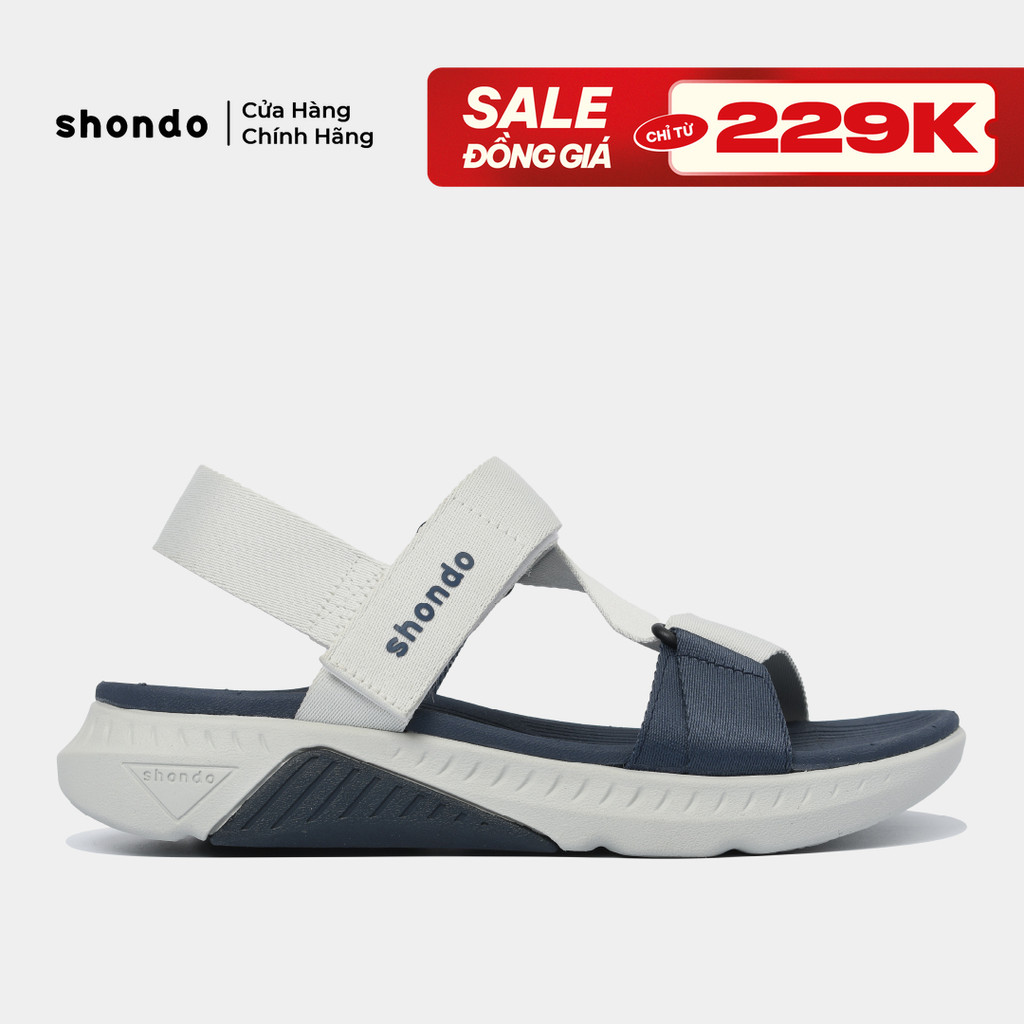 Sandal Shondo F7R2435 xám rêu xanh dương
