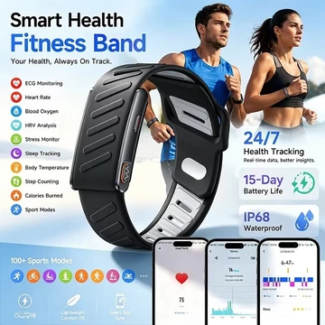 Sức khỏe mới Vòng tay thông minh Theo dõi oxy trong máu Máy đo bước chân thể thao Điện tâm đồ Khoa học Theo dõi BMI Vòng đeo tay thông minh