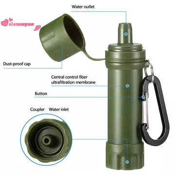 Ngoài Trời Uống Lọc Nước Lọc Khẩn Cấp Cuộc Sống Di Động Survival Rơm Nước Lọc Du Lịch Cắm Trại Nguồn Cung Cấp