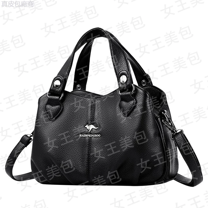 Women's Korean-Style Genuine Leather Backpack – Large – 7