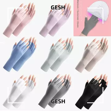 Găng tay vẽ móng tay GESH, Đèn Led bảo vệ Găng tay chống nắng da ngón tay, Làm móng tay chống tia cực tím chống tia cực tím bảo vệ móng tay nghệ thuật Găng tay nâng cao móng tay