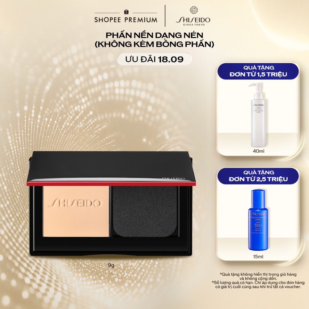 Phấn nền dạng nén Synchro Skin Self-Refreshing Custom Finish Powder Foundation (Không kèm bông mút)