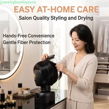 JEWE Tóc Giả Máy Sấy Tự Động, Tóc Giả Sấy Tóc Giả Tích Hợp Đúc Định Hình Máy Sấy Tóc, Làm Tóc Khử Trùng Cài Đặt Nhanh Máy Sấy Tóc Lông Tơ Chịu Nhiệt Hộ Gia Đình