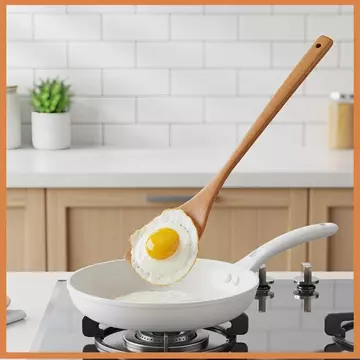 [SMD] Bộ dụng cụ nấu ăn bằng gỗ Thìa cơm Muỗng súp Chảo chống dính thân thiện để sử dụng nhà bếp tại nhà hàng [vn]