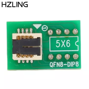 Ổ cắm thử nghiệm HZLING QFN8, Bộ chuyển đổi ổ cắm Ổ cắm chip IC 6x5mm Bộ chuyển đổi ổ cắm WSON8, Gói DIP8 Ổ cắm kiểm tra hoạt động liên tục Ổ cắm kiểm tra lập trình cho lập trình chip IC