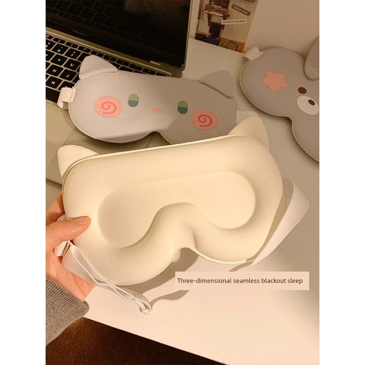 bịt mắt ngủ bịt mắt ngủ mềm mại Ngủ Mắt Mặt nạ Che Trẻ Em Phong Cách Mới Học Sinh Mệt Mỏi Đá Lụa Giảm Dễ Thương Nam Nữ Ngủ Chuyên Dụng 3d Mắt Thoải Mái
