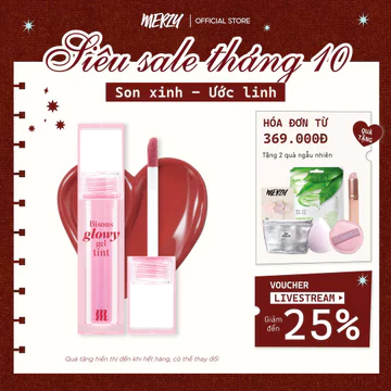 [Livestream] Son Kem Bóng Merzy Bisous Glowy Gel Tint 4g