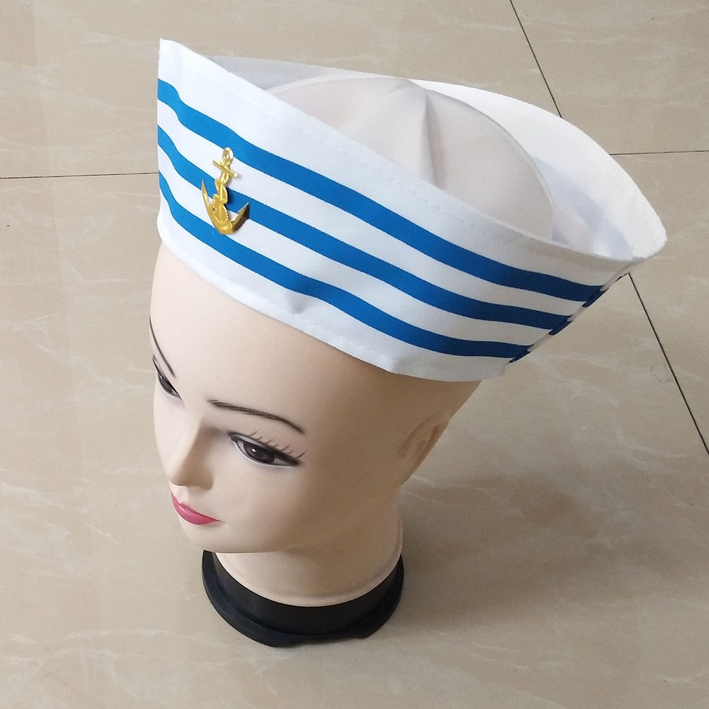 Mũ Thủy Thủ Thuyền Trường cho Trẻ Em - Phụ Kiện cosplay Trang Phục Hải Quân