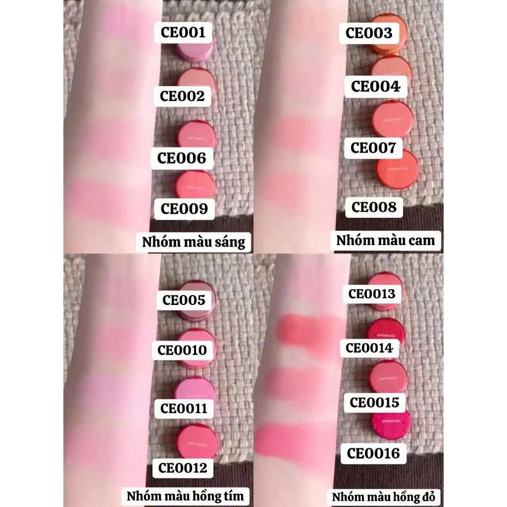 [KÈM BÔNG MÚT] Má hồng cushion MOONEYES dạng kem má hồng moon eyes hiệu ứng căng bóng tự nhiên 4.5g