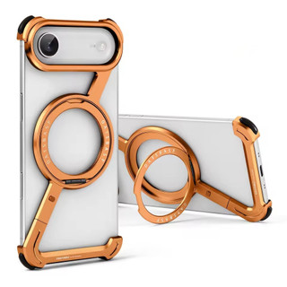 [JLK] Ốp Lưng Từ Tính Z Cho iPhone 17 Pro Max Air Phone Case Frameless Với 360°Giá đỡ xoay Vỏ bảo vệ chống sốc