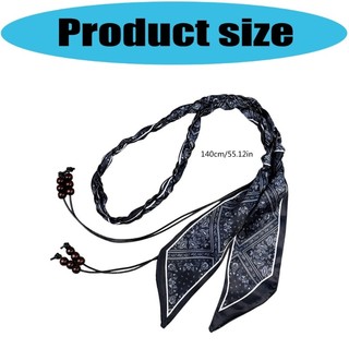 Thắt lưng boho hạt gỗ cho bé gái, dây cotton dệt tay