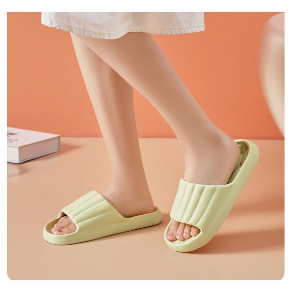 Dép Xốp Đi Trong Nhà, Nhà Tắm, Họa Tiết Kẻ Dọc, Siêu nhẹ, Êm Chân Chống Trượt, Chống Thấm Nước