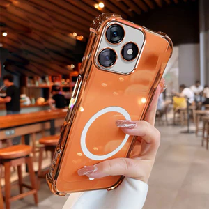 Ốp Lưng Cho tecno spark 10c 40C 40 PRO 4G 10 pro ITEL a70 Vỏ Điện Thoại Vỏ Mềm Silicon Chống Sốc Thiết Kế Mới Thẩm Mỹ Rõ Ràng Với Từ Tính Không Dây SJBSWX11