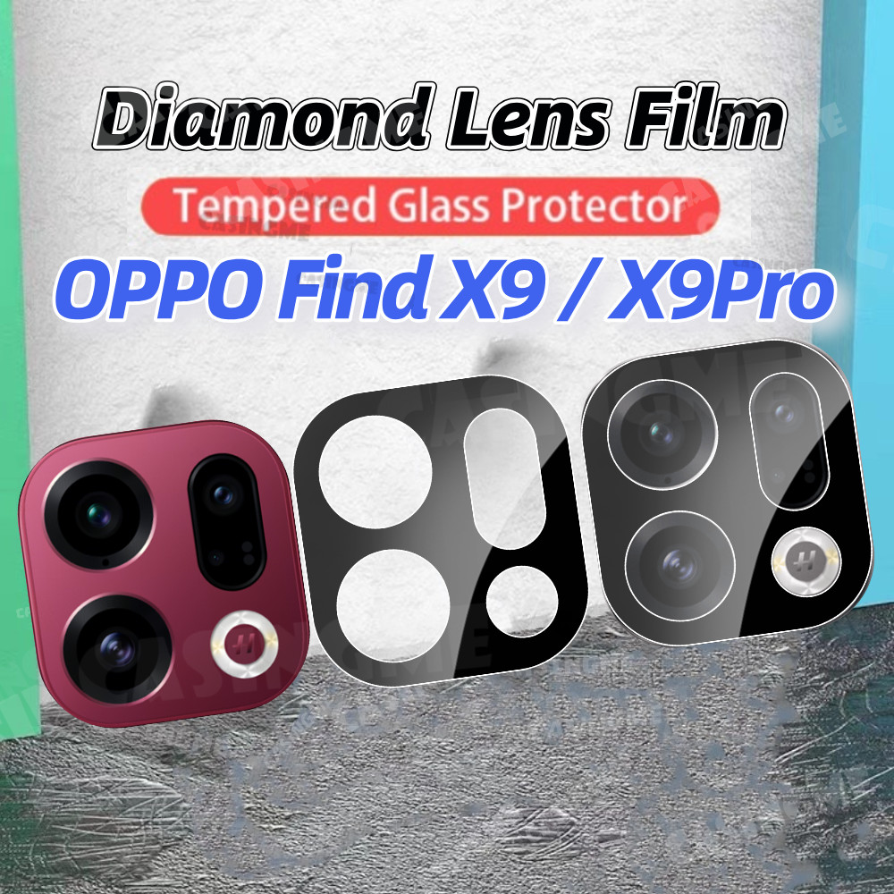 OPPO Find X9 / X9 Pro 5G Kính bảo vệ camera 3D, bảo hiểm toàn diện, Full Cover, kính cường lực