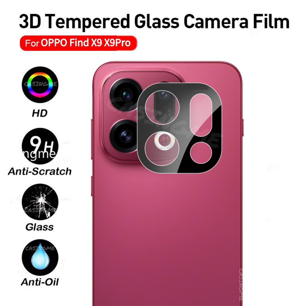 OPPO Find X9 / X9 Pro 5G Kính bảo vệ camera 3D, bảo hiểm toàn diện, Full Cover, kính cường lực