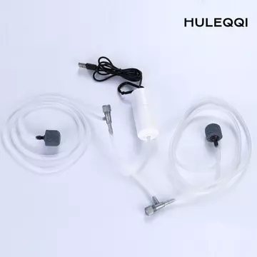 Máy bơm không khí oxy HULEQI, Máy nén khí im lặng bể cá, Phụ kiện bể cá Mini bền 5V 1W Máy tạo oxy máy sục khí USB