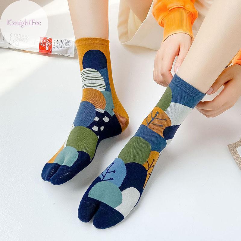 Tất hai gót chia ngón nữ Jacquard cotton mềm thoáng khí, nhiều màu sắc với thiết kế cây da báo sọc tabi ngộ nghĩnh và sang trọng VN